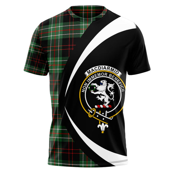 MacDiarmid Modern Clan Badge Tartan T-Shirt Circle Style Personalized