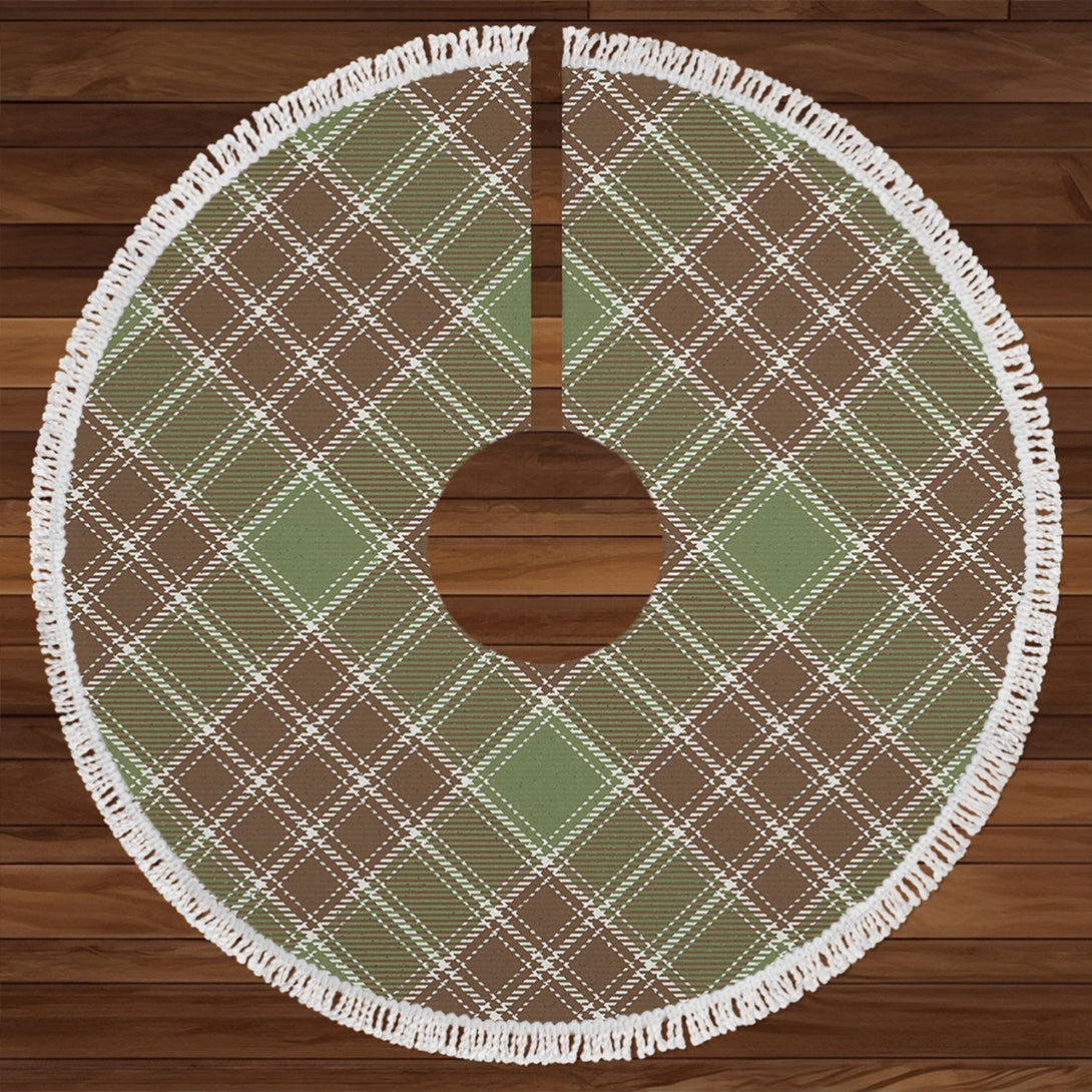 MacDonald Lord of the Isles; Hunting Weathered Clan Badge Tartan Christmas Tree Skirt