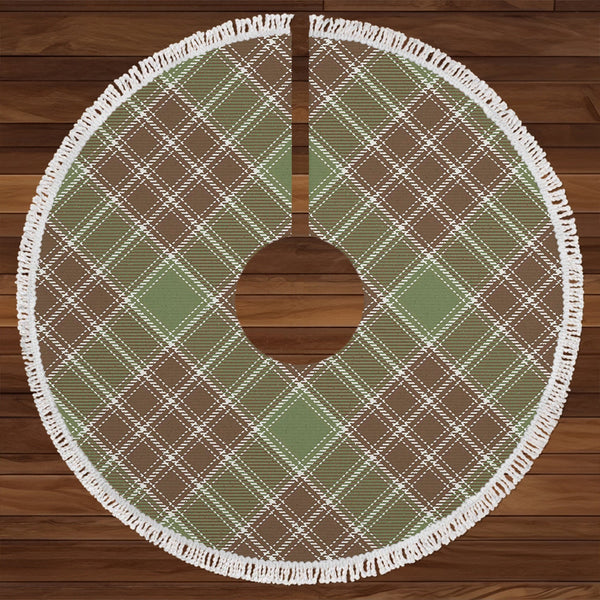 MacDonald Lord of the Isles; Hunting Weathered Clan Badge Tartan Christmas Tree Skirt