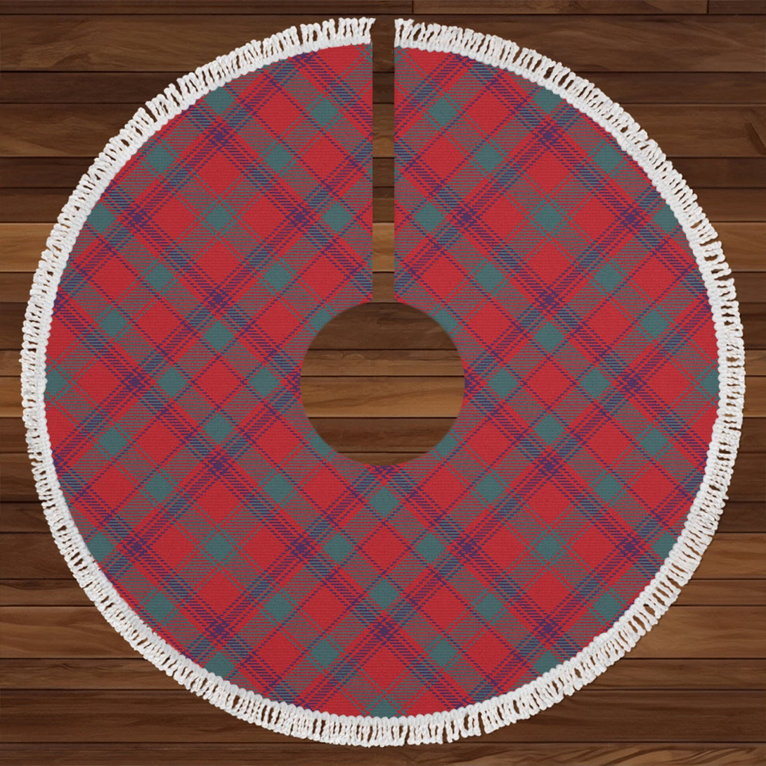 MacDonald of Aird & Valley (Donald of Aird & Valley) Weathered Clan Badge Tartan Christmas Tree Skirt