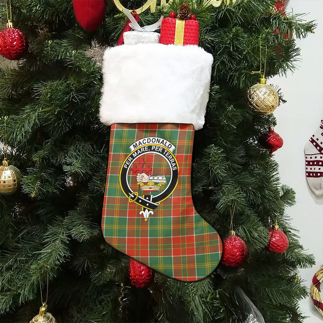 MacDonald of Kingsburgh (Donald of Kingsburgh) Ancient Clan Badge Tartan Christmas Stocking