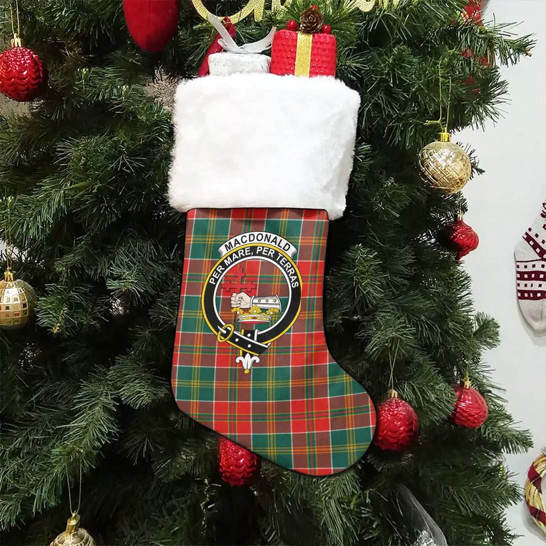 MacDonald of Kingsburgh (Donald of Kingsburgh) Modern Clan Badge Tartan Christmas Stocking