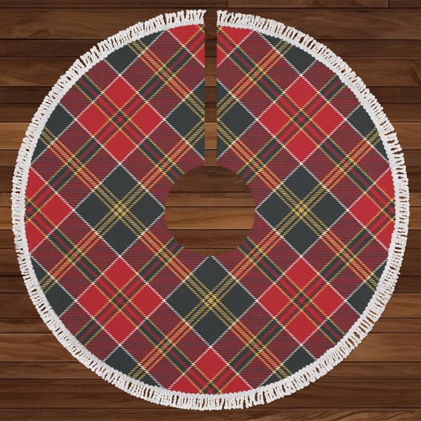 MacDonald of Kingsburgh (Donald of Kingsburgh) Weathered Clan Badge Tartan Christmas Tree Skirt