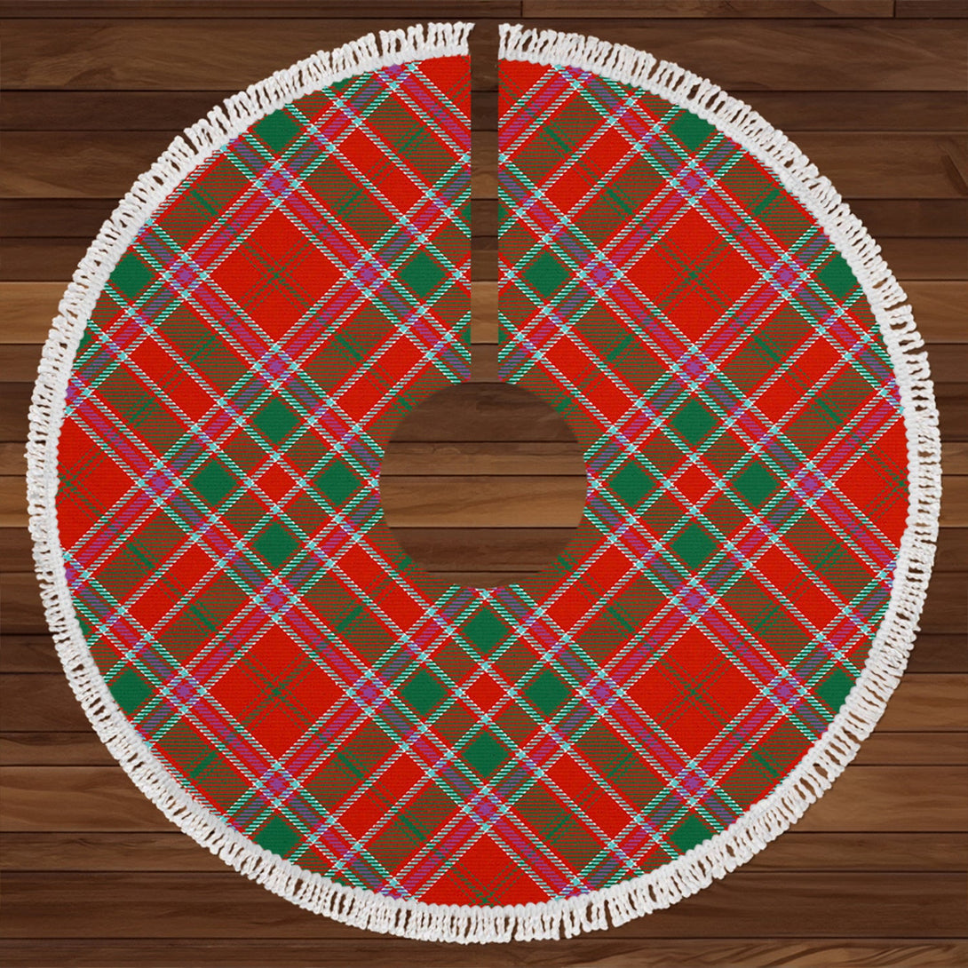 MacDonald of Lochmaddy (Donald of Loch Mhaddy) Anceint Clan Badge Tartan Christmas Tree Skirt