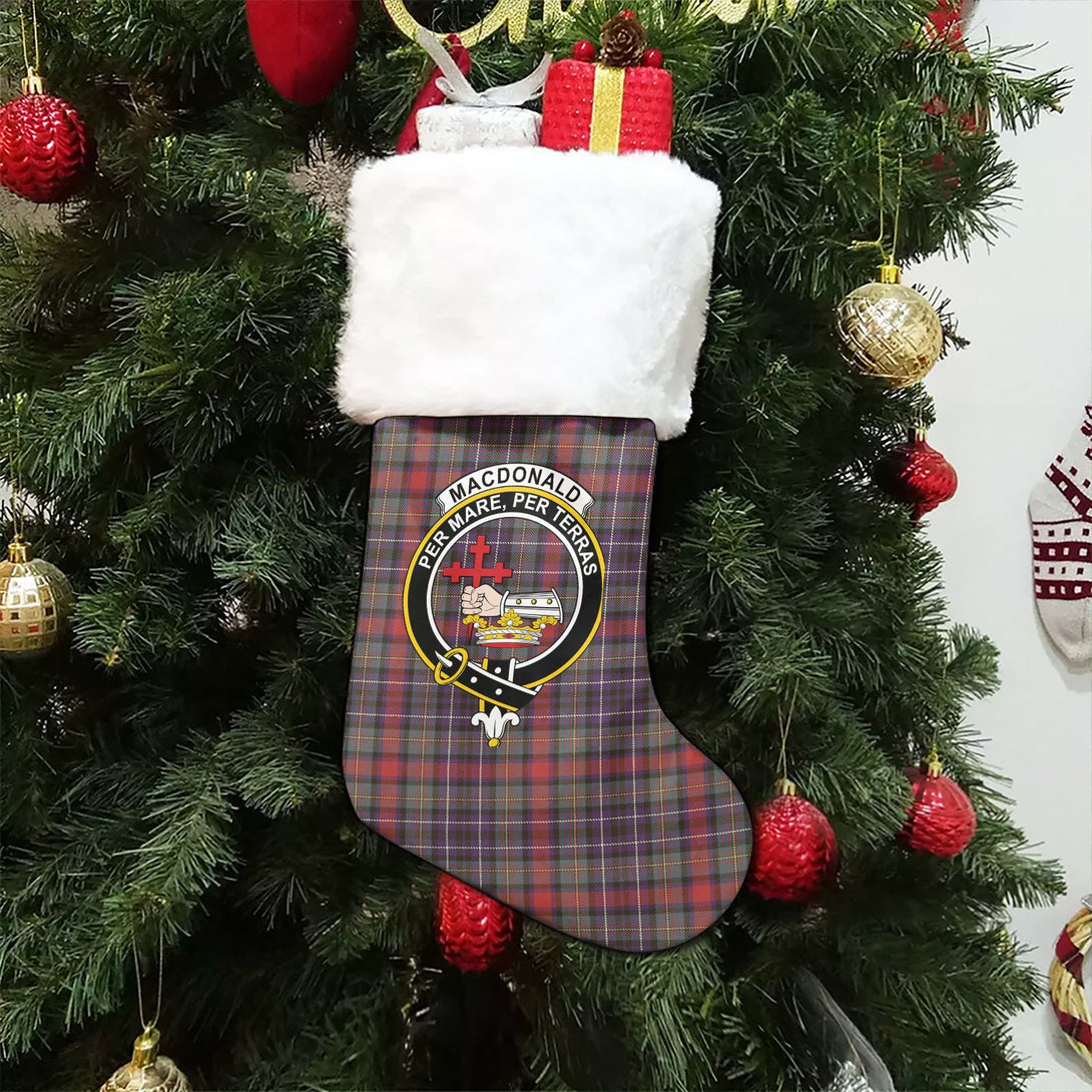 MacDonald of P.E. Island (Donald of P.E. Island) Weathered Clan Badge Tartan Christmas Stocking