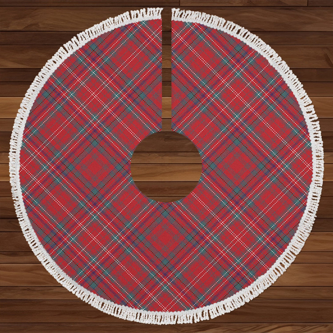 MacDonald of Staffa (Donald of Staffa) Weathered Clan Badge Tartan Christmas Tree Skirt