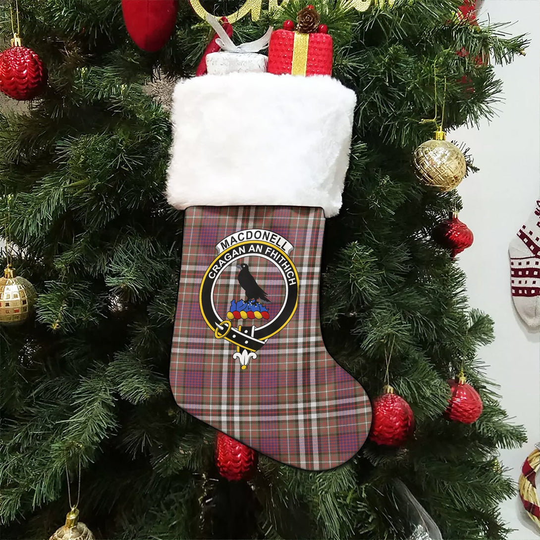 MacDonell of Glengarry Dress Modern Clan Badge Tartan Christmas Stocking