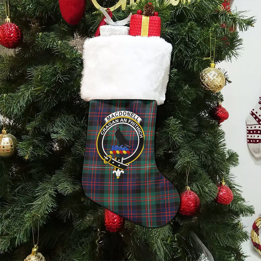 MacDonell of Glengarry Modern Clan Badge Tartan Christmas Stocking