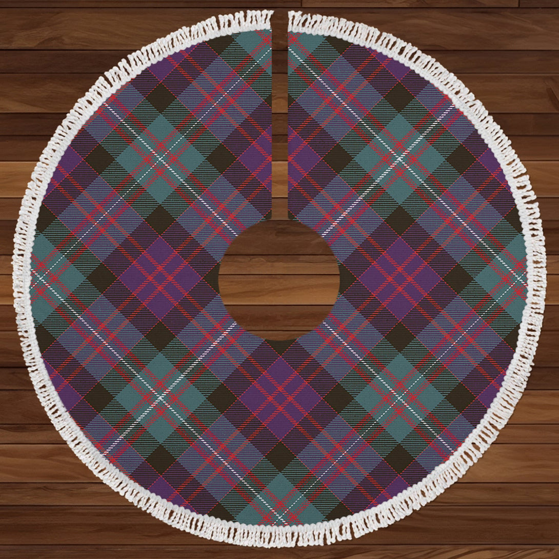 MacDonell of Glengarry Weathered Clan Badge Tartan Christmas Tree Skirt