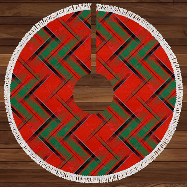 MacDonell of Keppoch Modern Clan Badge Tartan Christmas Tree Skirt