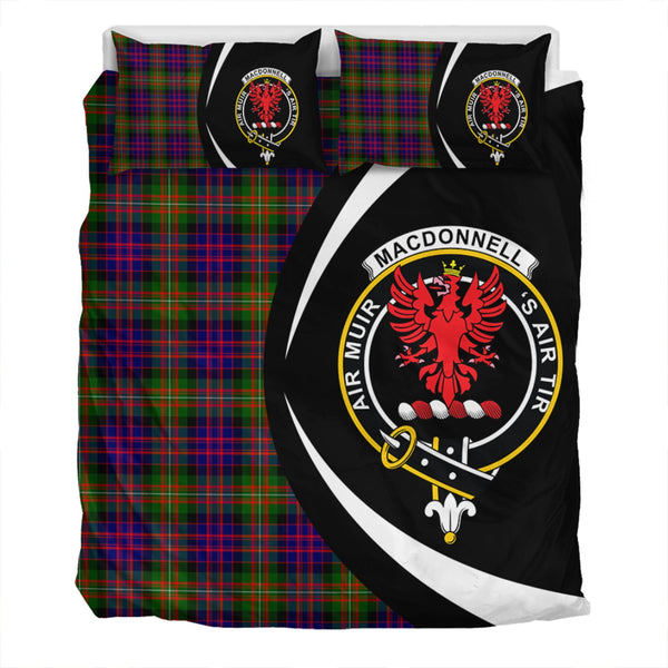 MacDonnell Clan Badge Tartan Bedding Set Circle Style