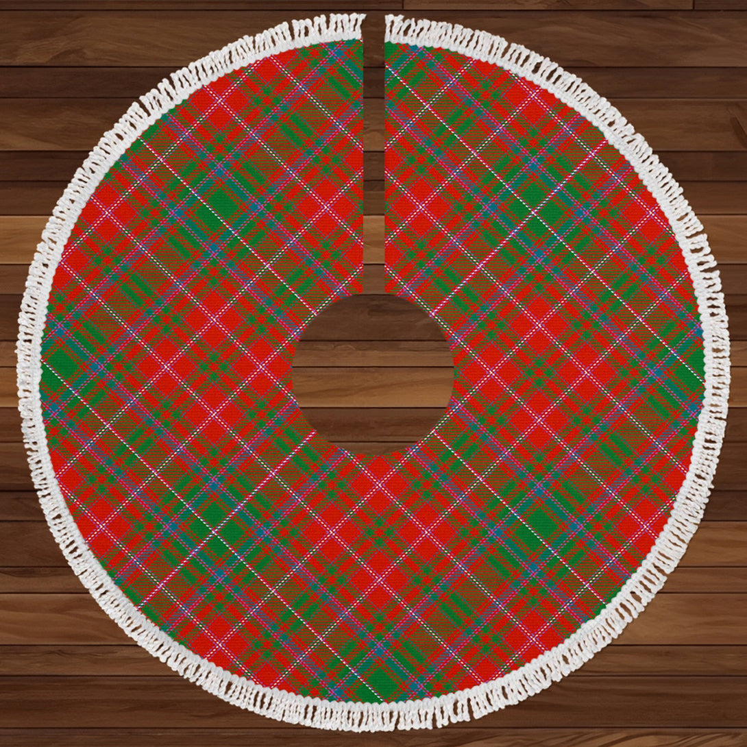 MacDougall Ancient Clan Badge Tartan Christmas Tree Skirt