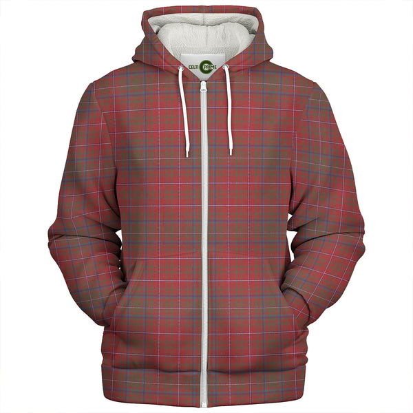 MacDougall Weathered Clan Badge Tartan Sherpa Hoodie