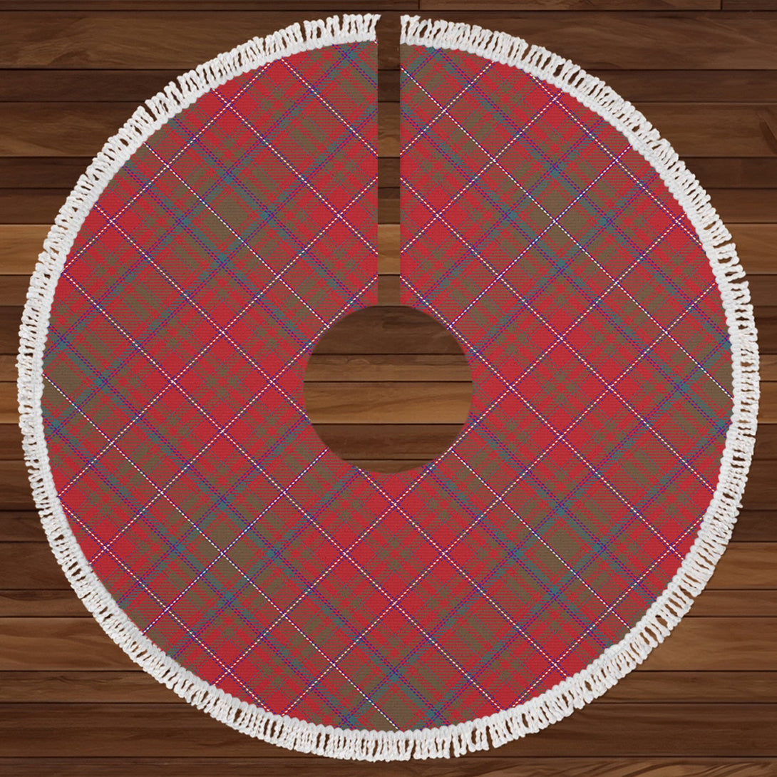 MacDougall Weathered Clan Badge Tartan Christmas Tree Skirt