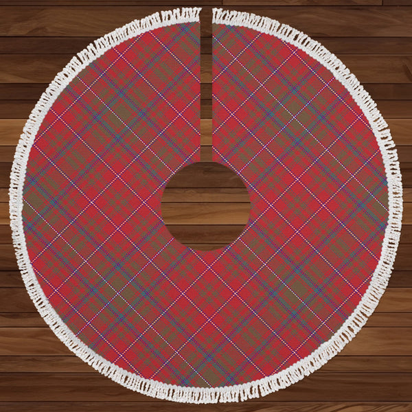 MacDougall Weathered Clan Badge Tartan Christmas Tree Skirt