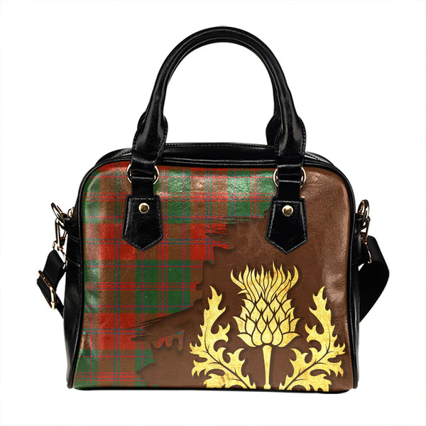 MacDougall (Clans Originaux) Ancient Tartan Shoulder Handbag Thistle Oldest Style