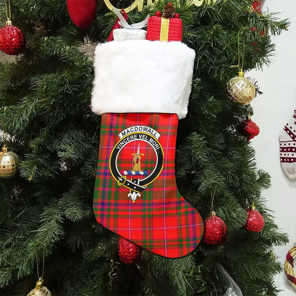 MacDowall Clan Badge Tartan Christmas Stocking