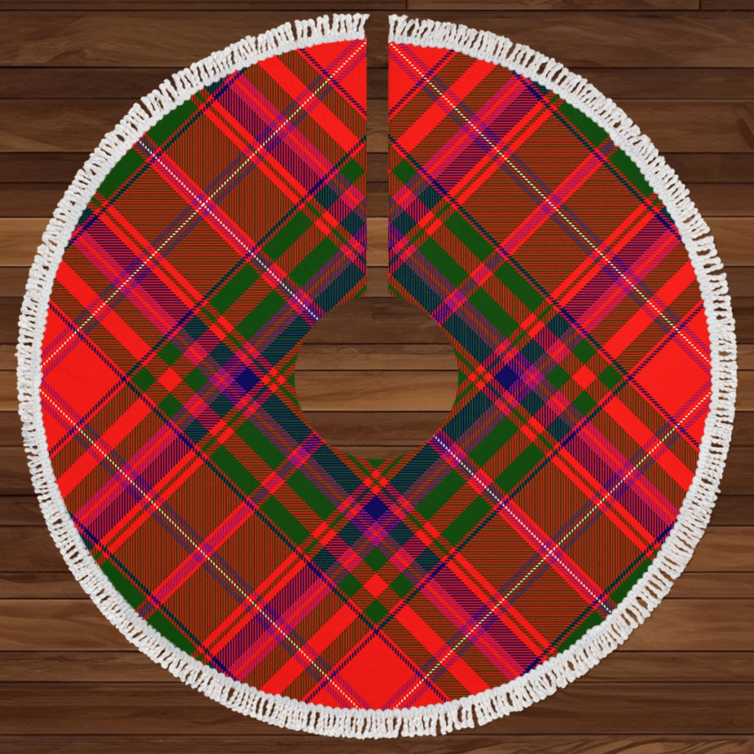 MacDowall Clan Badge Tartan Christmas Tree Skirt