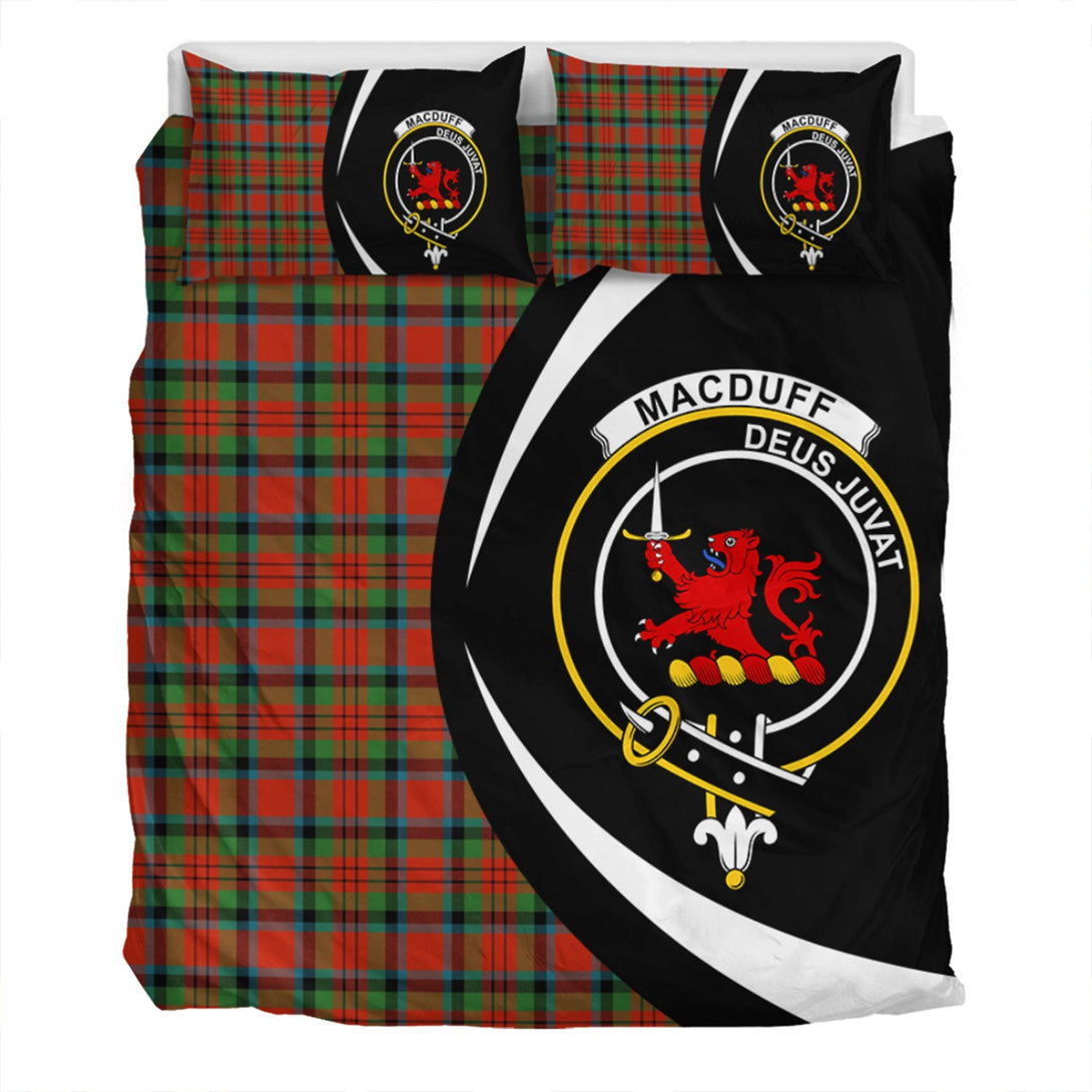 MacDuff Ancient Clan Badge Tartan Bedding Set Circle Style