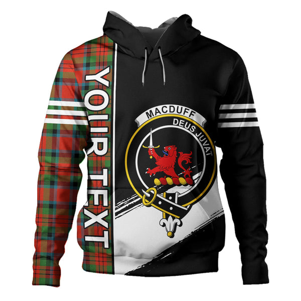 MacDuff Ancient Clan Badge Tartan Hoodie Quarter Style Personalized