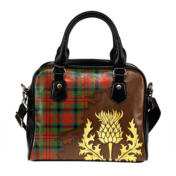 MacDuff Ancient Tartan Shoulder Handbag Thistle Oldest Style