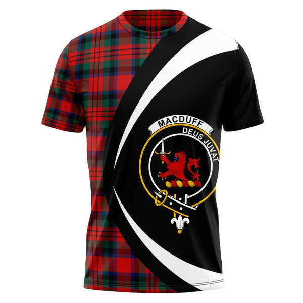 MacDuff Modern Clan Badge Tartan T-Shirt Circle Style Personalized