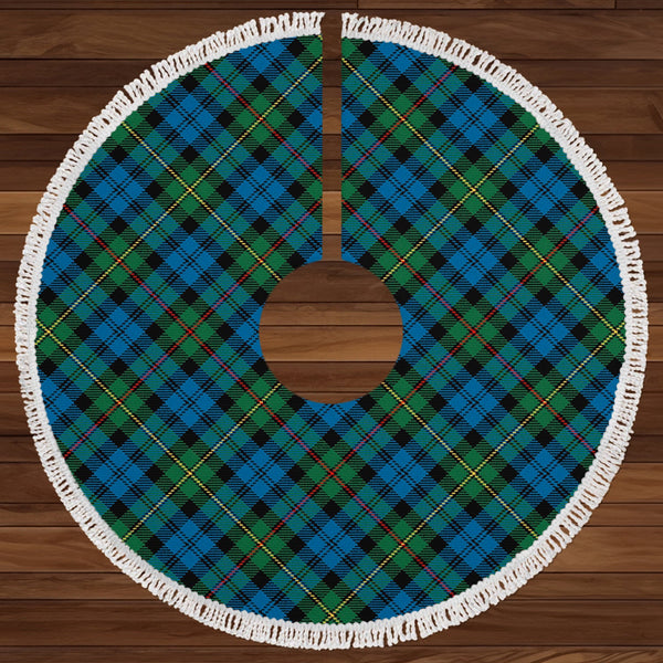 MacEwan Ancient Clan Badge Tartan Christmas Tree Skirt