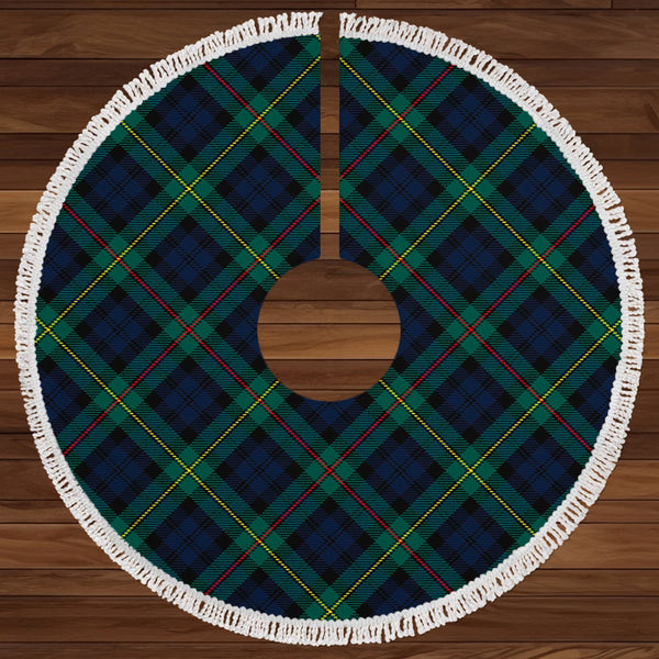 MacEwan Modern Clan Badge Tartan Christmas Tree Skirt