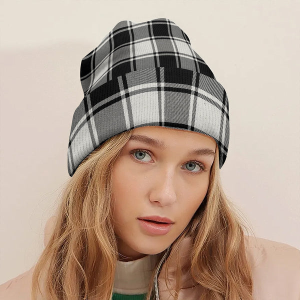 MacFie B-W (MacPhee B-W) Ancient Tartan Knitted Beanie