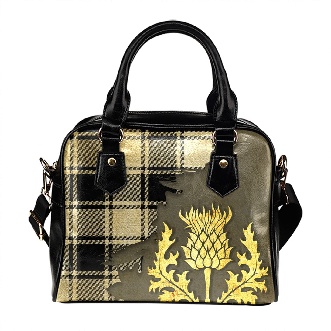 MacFie B-W (MacPhee B-W) Ancient Tartan Shoulder Handbag Thistle Oldest Style