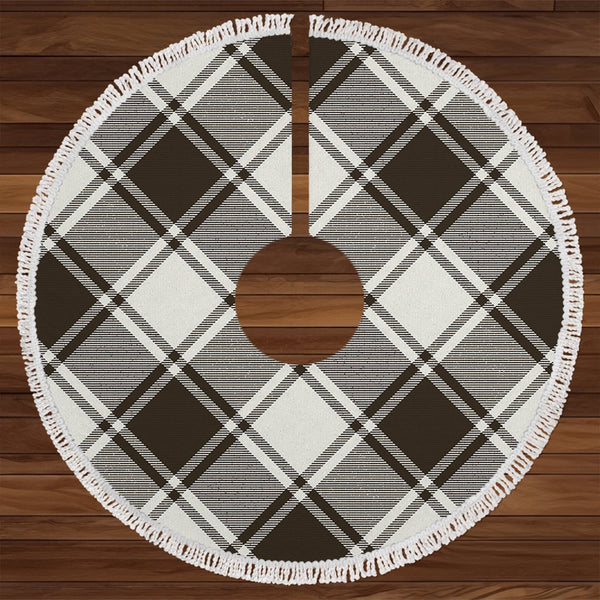 MacFie B-W (MacPhee B-W) Weathered Tartan Christmas Tree Skirt