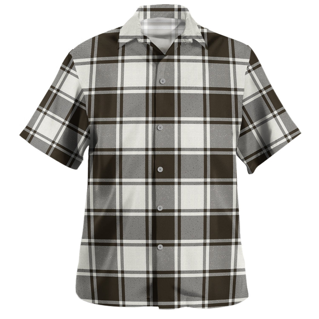 MacFie B-W (MacPhee B-W) Weathered Tartan Hawaiian Shirt