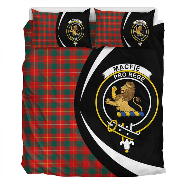 MacFie (MacPhee) Modern Clan Badge Tartan Bedding Set Circle Style