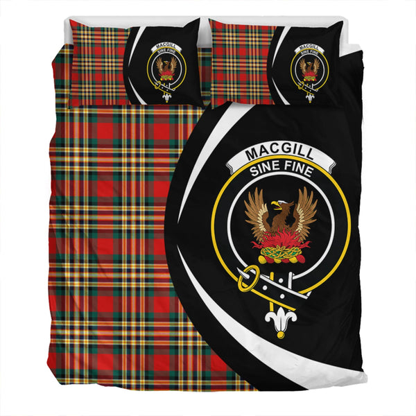 MacGill Modern Clan Badge Tartan Bedding Set Circle Style