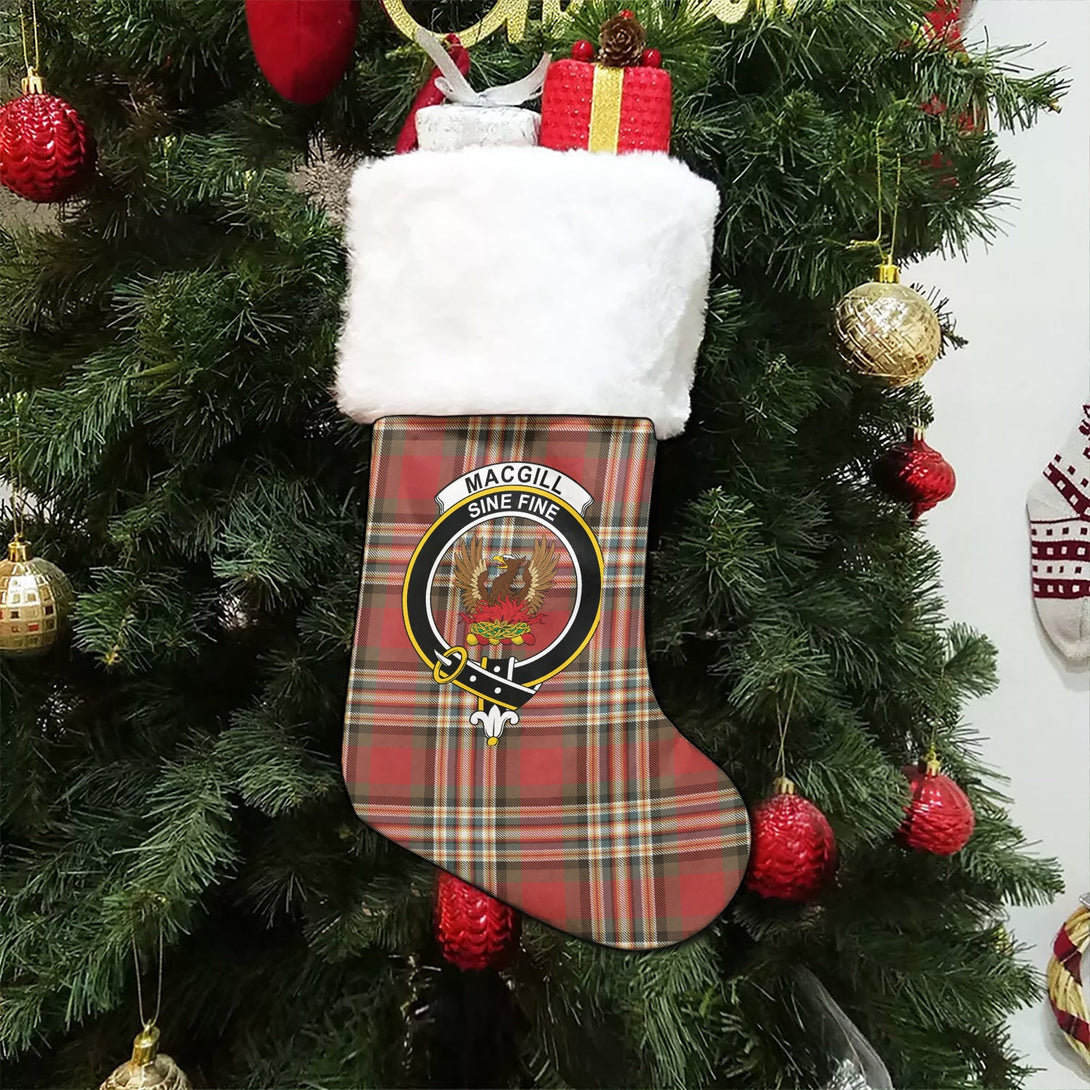 MacGill Weathered Clan Badge Tartan Christmas Stocking