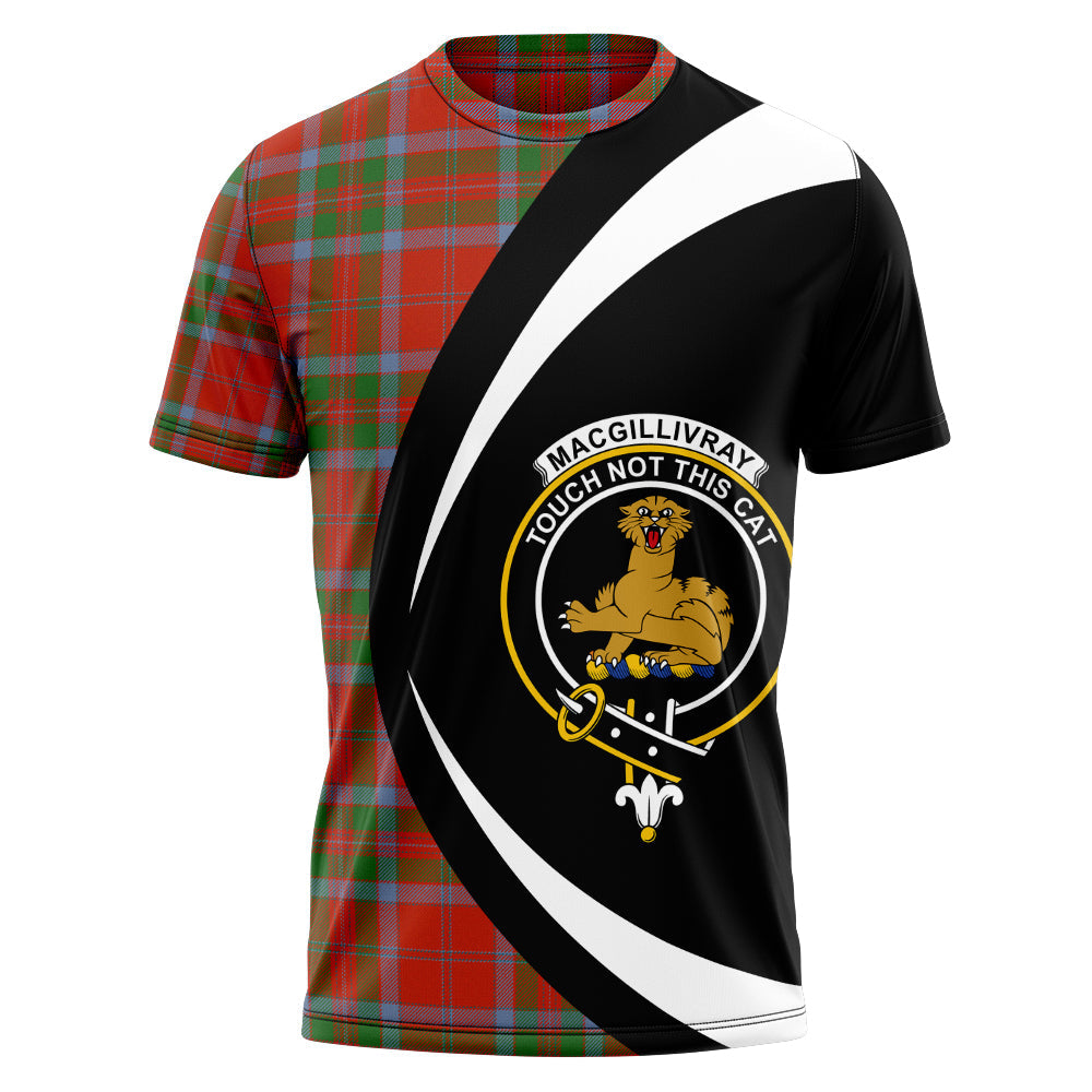 MacGillivray Ancient Clan Badge Tartan T-Shirt Circle Style Personalized