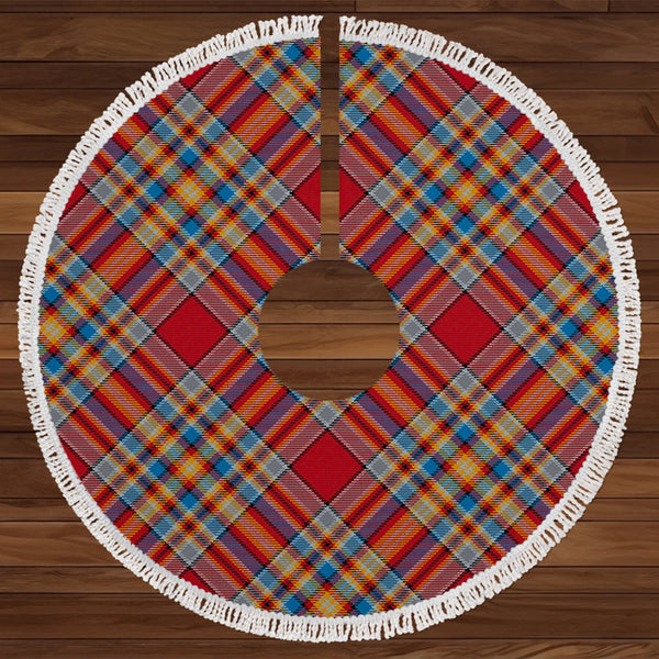 MacGlashan Breacan Glas Modern Tartan Christmas Tree Skirt