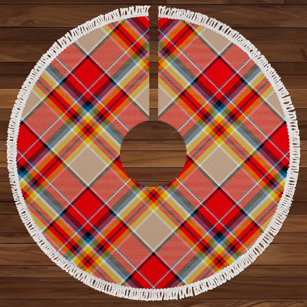 MacGlashan Modern Clan Badge Tartan Christmas Tree Skirt