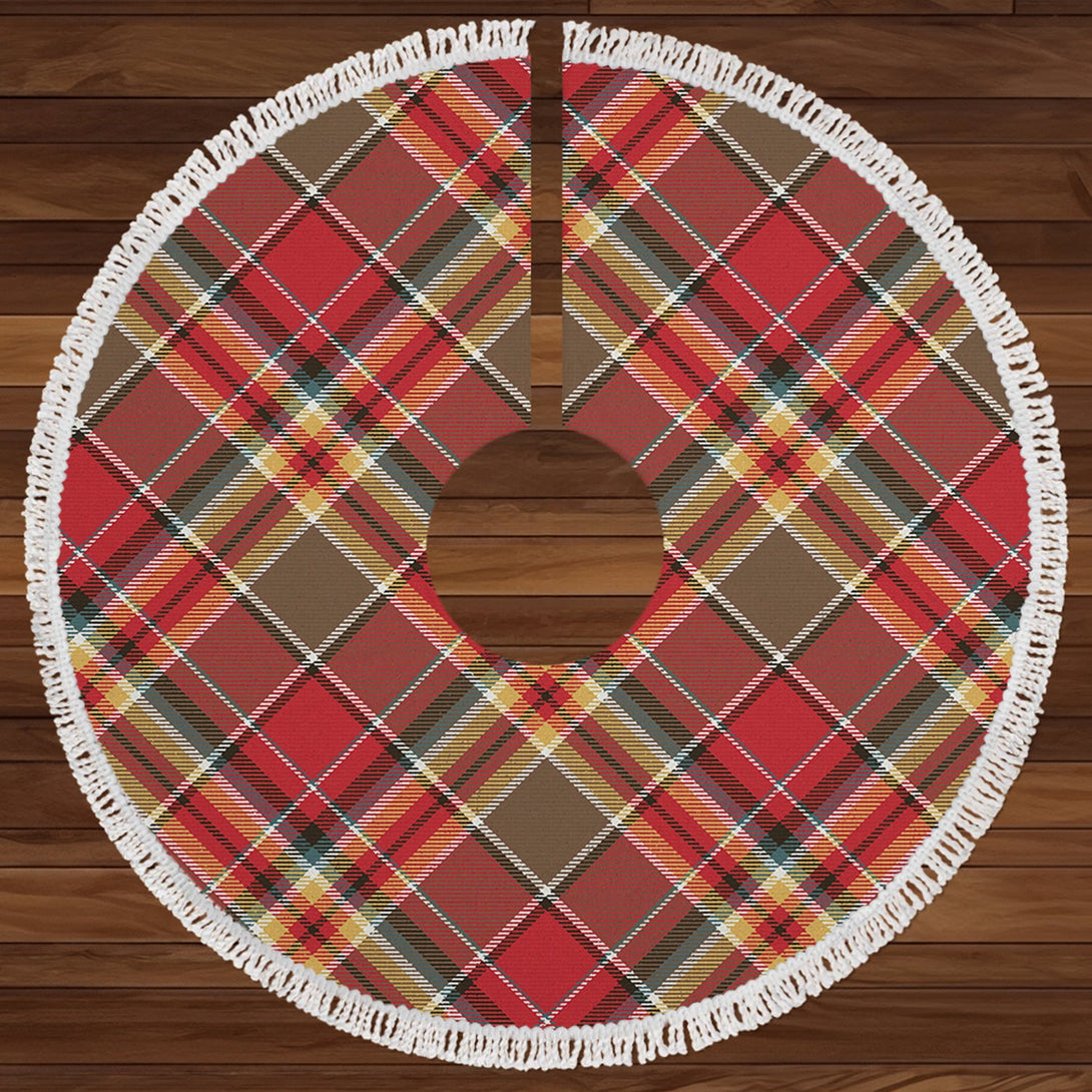 MacGlashan Weathered Clan Badge Tartan Christmas Tree Skirt