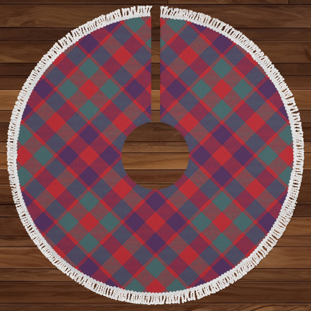 MacGowan (Gow) Weathered Clan Badge Tartan Christmas Tree Skirt