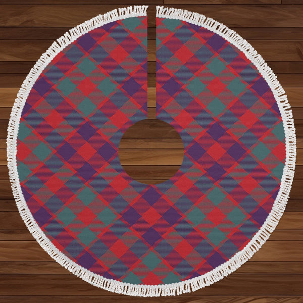 MacGowan (Gow) Weathered Clan Badge Tartan Christmas Tree Skirt