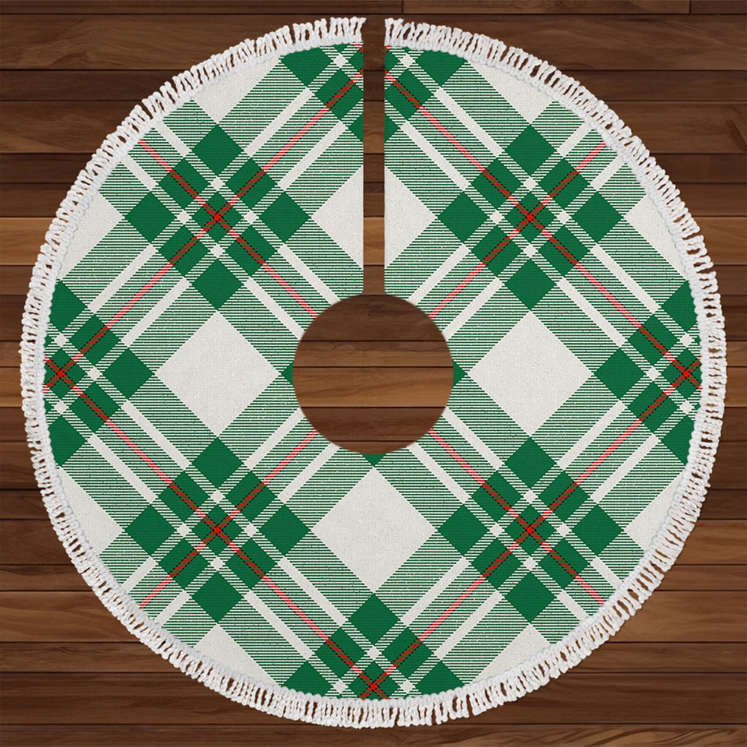 MacGregor Dress Green (Gregor Dress Green) Modern Tartan Christmas Tree Skirt