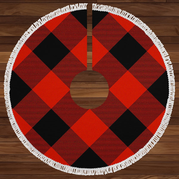 MacGregor Rob Roy (Gregor Red & Black) Ancient Clan Badge Tartan Christmas Tree Skirt