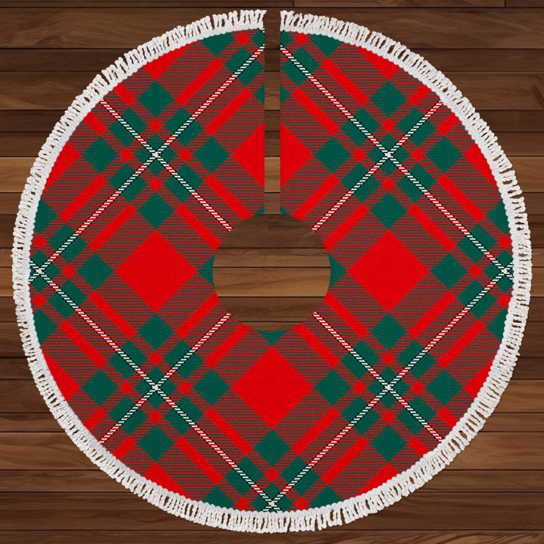 MacGregor (Gregor) Modern Clan Badge Tartan Christmas Tree Skirt