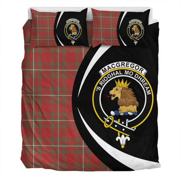 MacGregor (Gregor) Weathered Clan Badge Tartan Bedding Set Circle Style