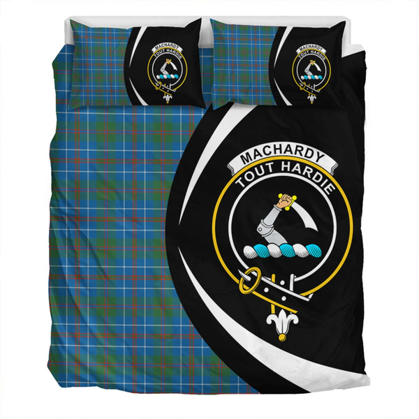 MacHardy Ancient Clan Badge Tartan Bedding Set Circle Style