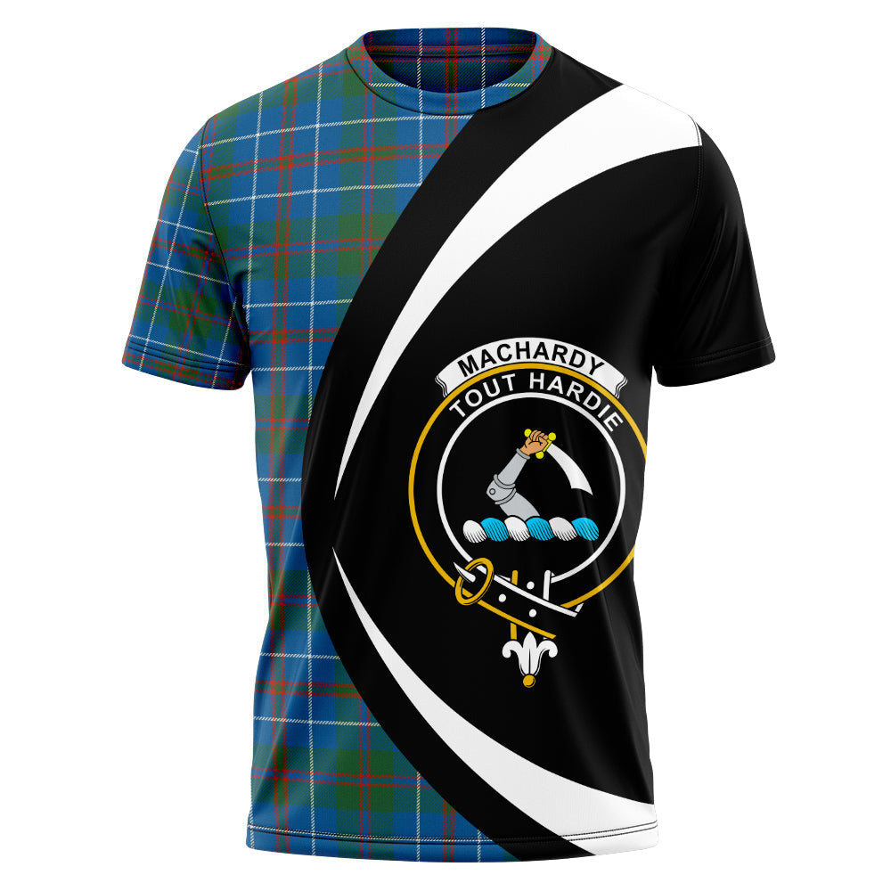 MacHardy Ancient Clan Badge Tartan T-Shirt Circle Style Personalized