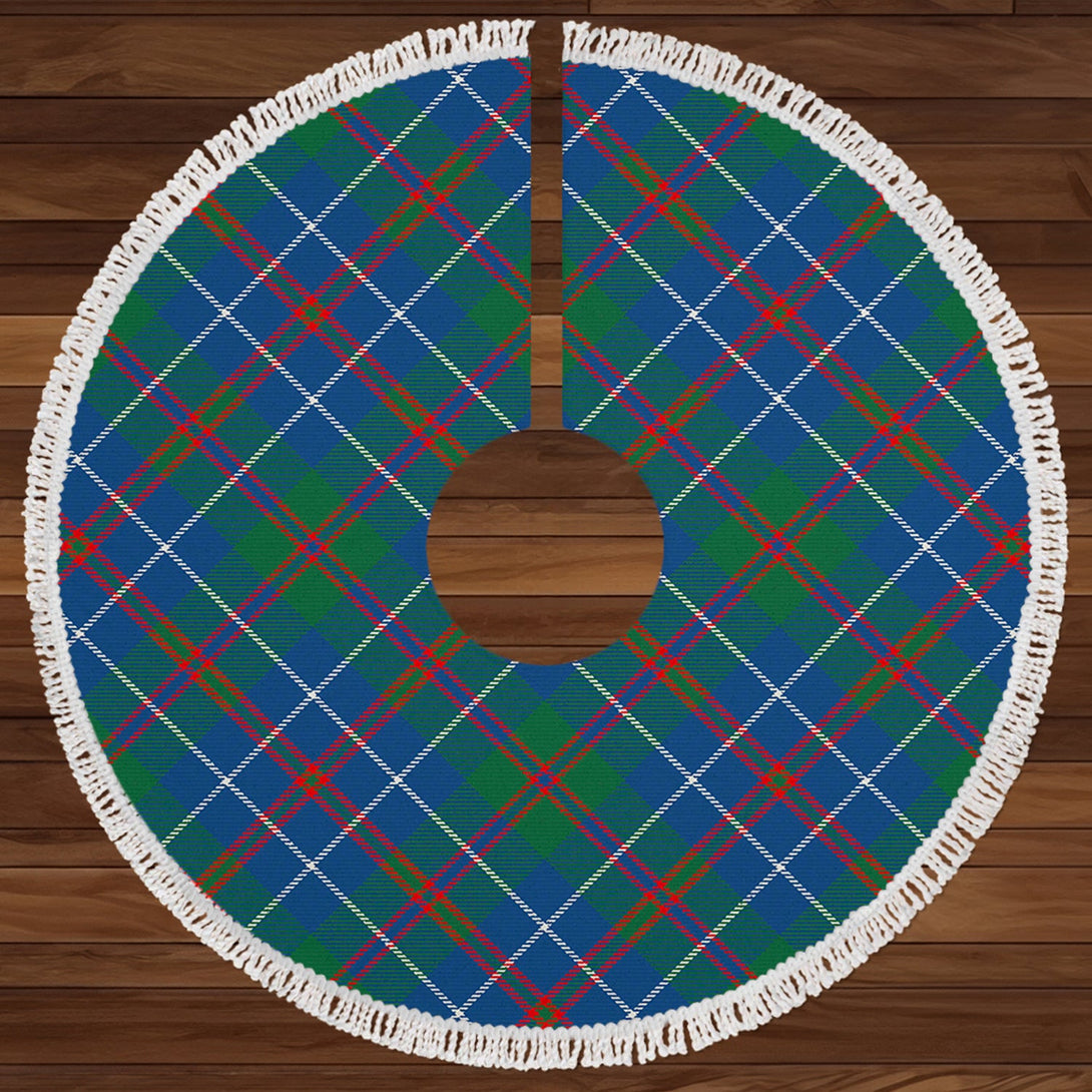 MacHardy Modern Clan Badge Tartan Christmas Tree Skirt