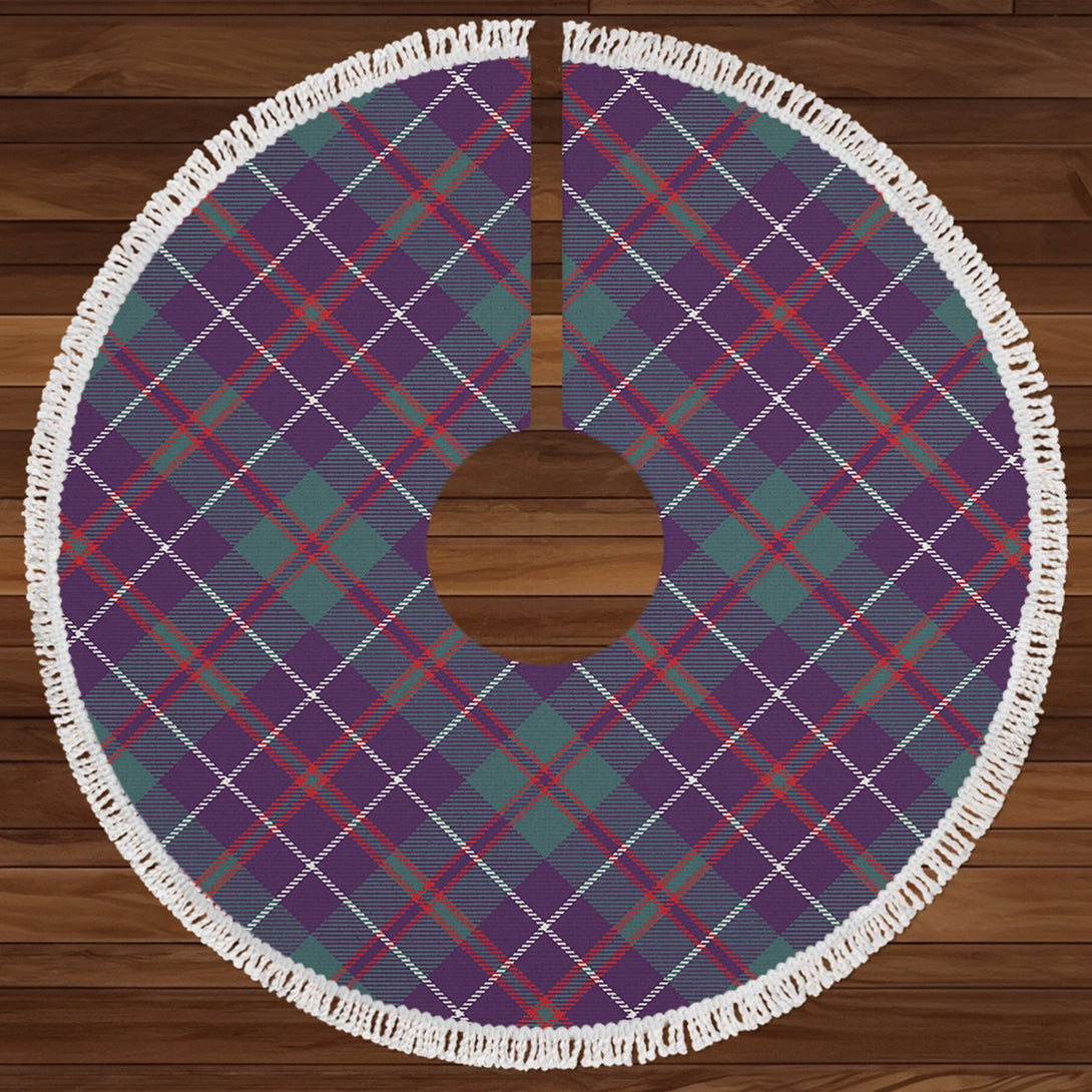 MacHardy Weathered Clan Badge Tartan Christmas Tree Skirt