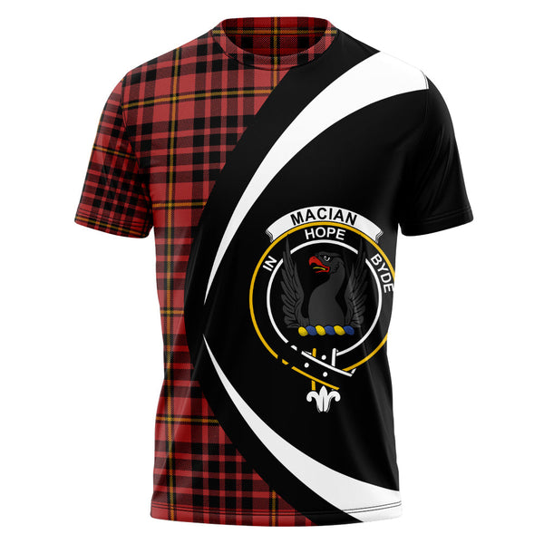 MacIan Ancient Clan Badge Tartan T-Shirt Circle Style Personalized